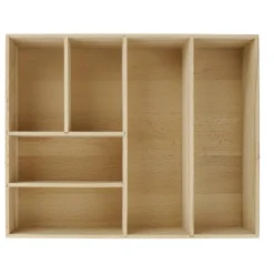 Schubladen-Box aus Buchenholz, 26 x 7 x 32 cm