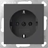 Schuko-Steckdoseneinsatz 'System 55' anthrazit matt