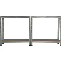 Schwerlastregal Metall verzinkt 148 x 75 x 30 cm, 4 Böden à 100 kg