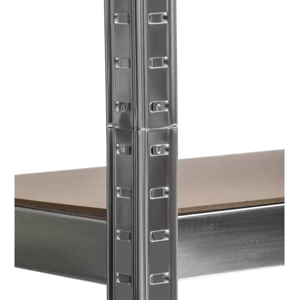 Schwerlast-Steckregal mit 5 Böden à 175 kg Traglast, verzinkt 180 x 90 x 40 cm