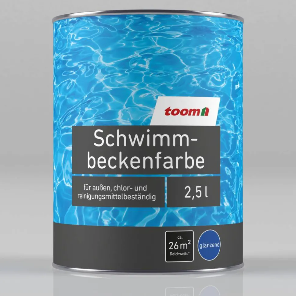 Schwimmbeckenfarbe lichtblau glänzend 2,5 l