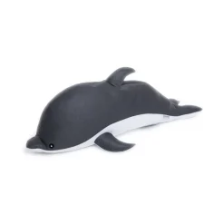 Schwimmtier 'Buddy Delfin' grau Textil 40 x 102 x 36 cm