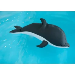 Schwimmtier 'Buddy Delfin' grau Textil 40 x 102 x 36 cm
