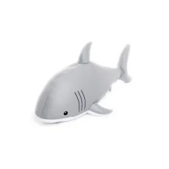 Schwimmtier 'Buddy Hai' grau Polyester 45 x 111 x 38 cm