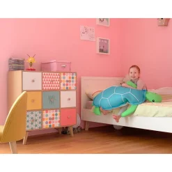 Schwimmtier 'Buddy Schildkröte' blau Textil 82 x 100 x 15 cm