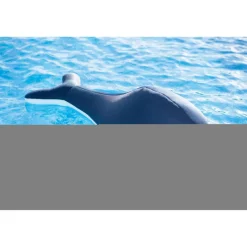 Schwimmtier 'Buddy Wal' blau Textil 50 x 104 x 38 cm