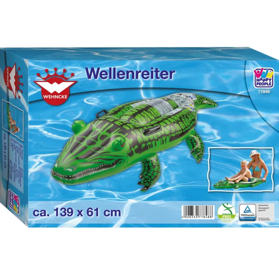 Schwimmtier 'Krokodil' grün 61 x 23 x 139 cm