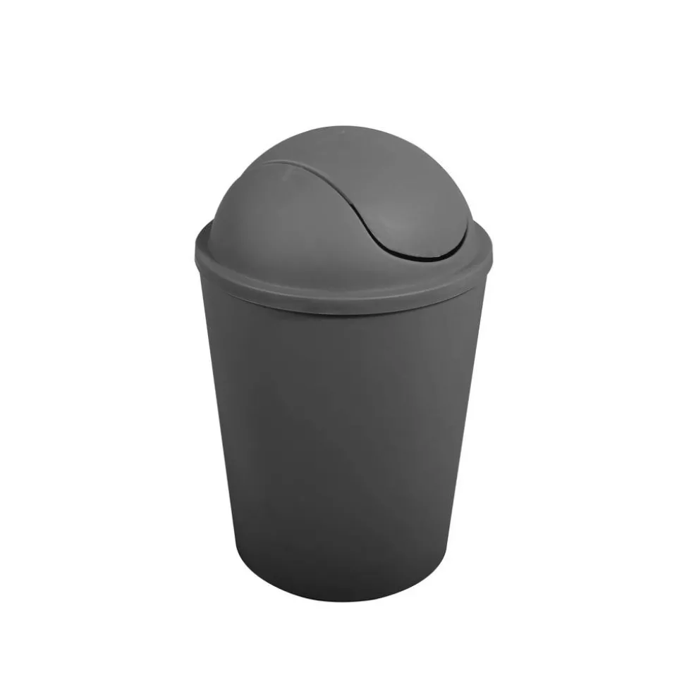 Schwingdeckeleimer 'Ako' dunkelgrau 5,5 l
