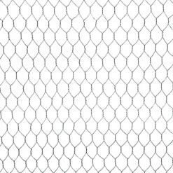 Sechseck-Drahtgeflecht silbern MW 13 mm, 100 x 1000 cm
