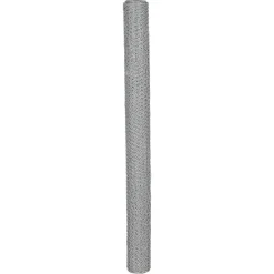 Sechseck-Drahtgeflecht silbern MW 13 mm, 100 x 1000 cm
