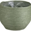 Seegrastopf rund bauchig grün mit Polybeutel Ø 26 x 24 cm