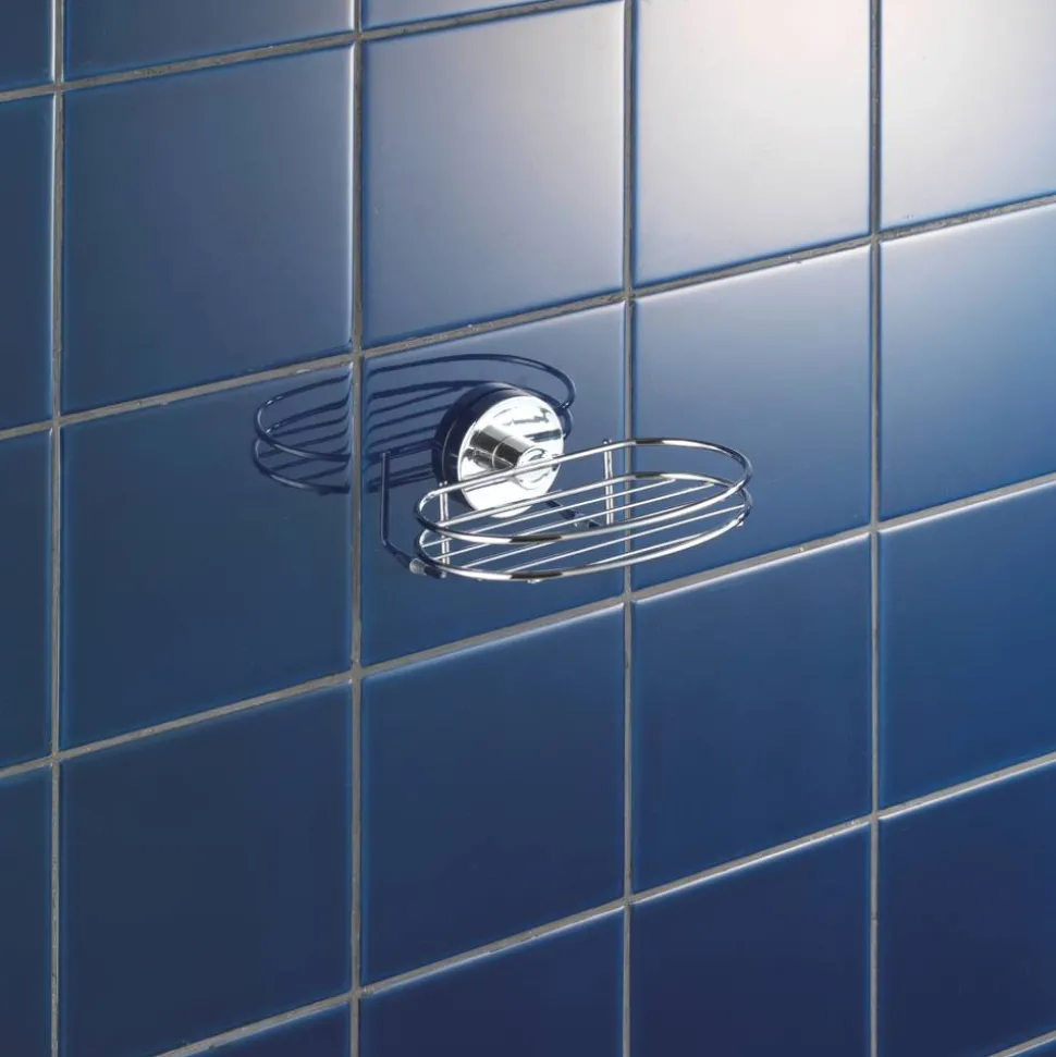 Seifenablage 'Milazzo' Vacuum-Loc Stahl 17 x 17,5 x 12 cm