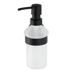 Seifenspender 'Bosio Black' Glas satiniert, 200 ml