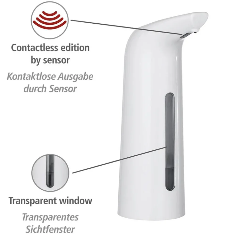 Seifenspender 'Larino' weiß mit Sensor 400 ml