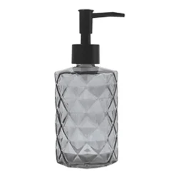Seifenspender 'Quincy' recyceltes Glas grau transparent 300 ml