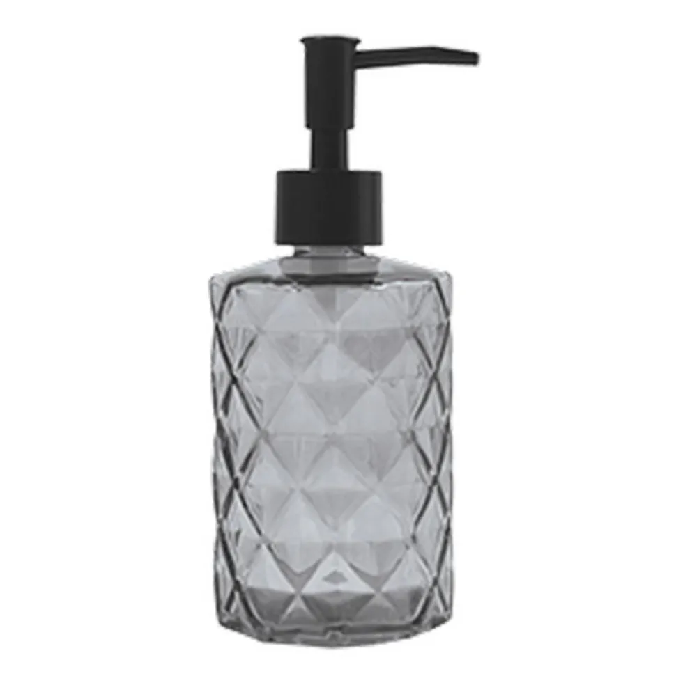 Seifenspender 'Quincy' recyceltes Glas grau transparent 300 ml