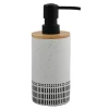 Seifenspender 'Yuma' Polyresin/Bambus sand-schwarz 300 ml