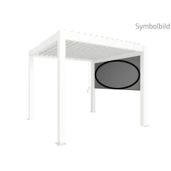 Seitenmarkise für Pergola weiß 272 x 235 cm