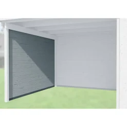 Seitenwand 235 cm Tiefe grau
