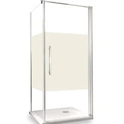 Seitenwand für Drehtür 'Beta Intima' links, mit Antikalkbeschichtung 90 x 190 cm chrom