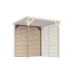 Seitenwand Lamellen Optik für Pavillon 'Baros' naturbelassen