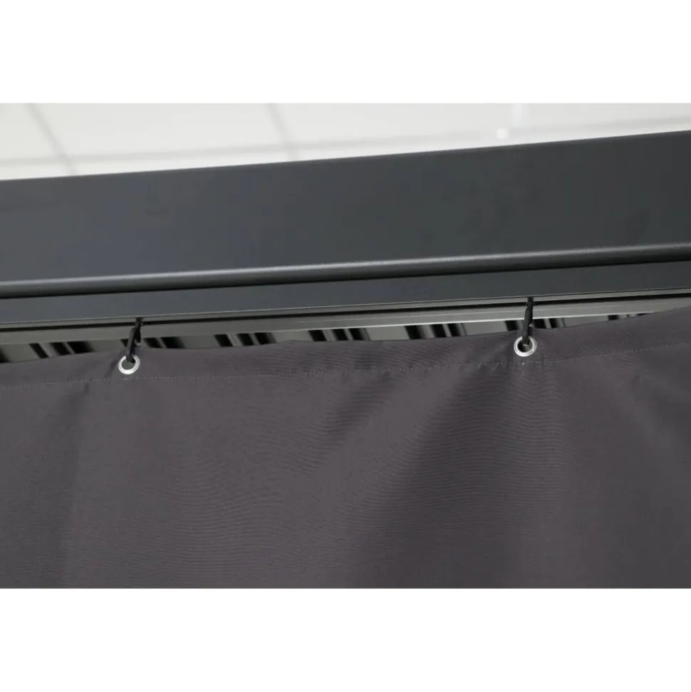 Seitenwände für Pavillon 'Mina' schwarz 4er-Set
