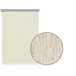 Seitenzug-Rollo 'Thermo energiesparend' Struktur natur 182 x 180 cm