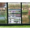 Seitliches Lamellenfenster für Gewächshaus silber 61 x 64 cm Polycarbonat