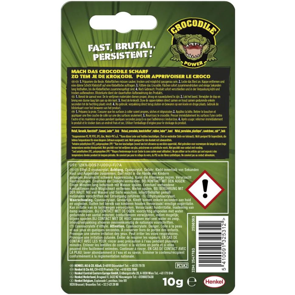Sekundenkleber 'Crocodile Power' 10 g