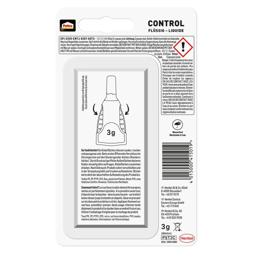 Sekundenkleber 'Flüssig Matic' transparent 3 g