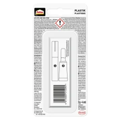 Sekundenkleber 'Plastix Flüssig' mit Aktivator-Stift transparent 2 g/4 ml