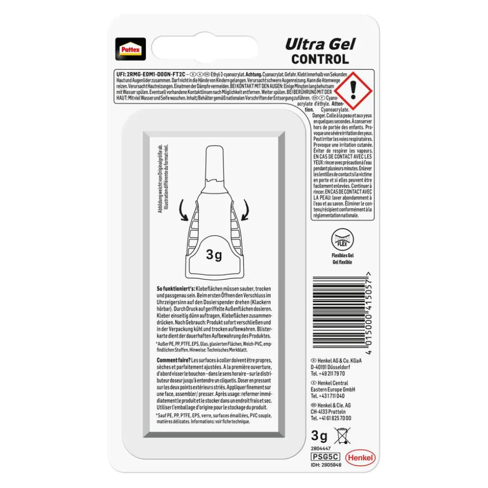 Sekundenkleber 'Ultra-Gel Matic' transparent 3 g