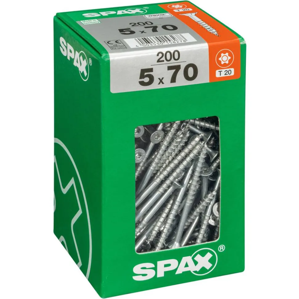 Senkkopfschrauben 'T-Star Plus' Ø 5 x 70 mm 200 Stück