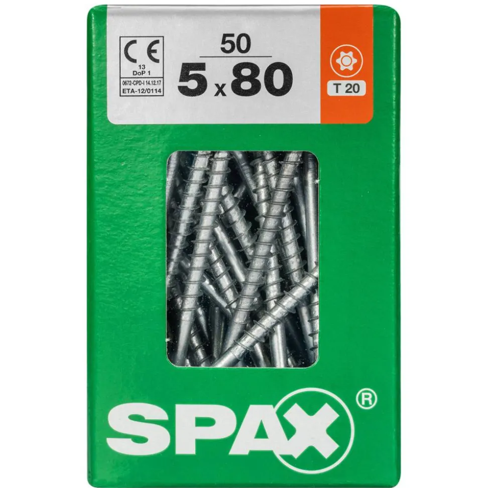 Senkkopfschrauben T-Star Ø 5 x 80 mm 50 Stück
