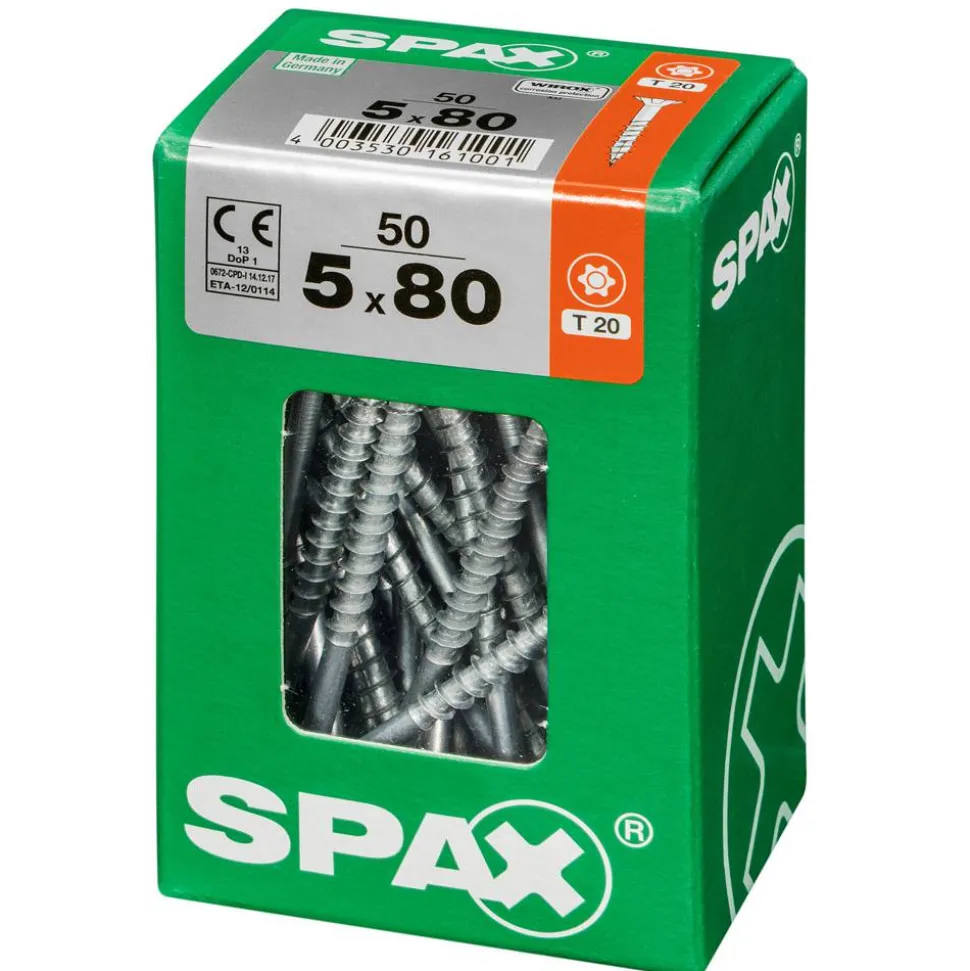 Senkkopfschrauben T-Star Ø 5 x 80 mm 50 Stück