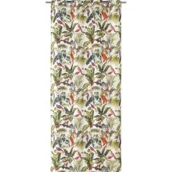 Ösenschal 'Jungle' Leinenoptik bunt 140 x 255 cm
