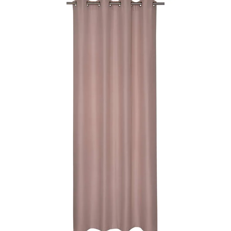 Ösenschal 'Lino' Uni rosa 140 x 255 cm