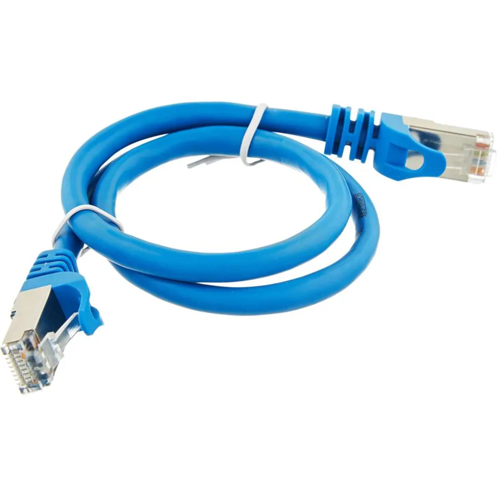 S/FTP-Netzwerkkabel CAT 6 blau 0,5 m