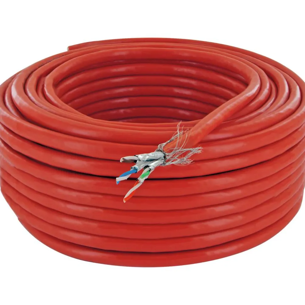 S/FTP-Netzwerkkabel CAT 7 orange, 25 m