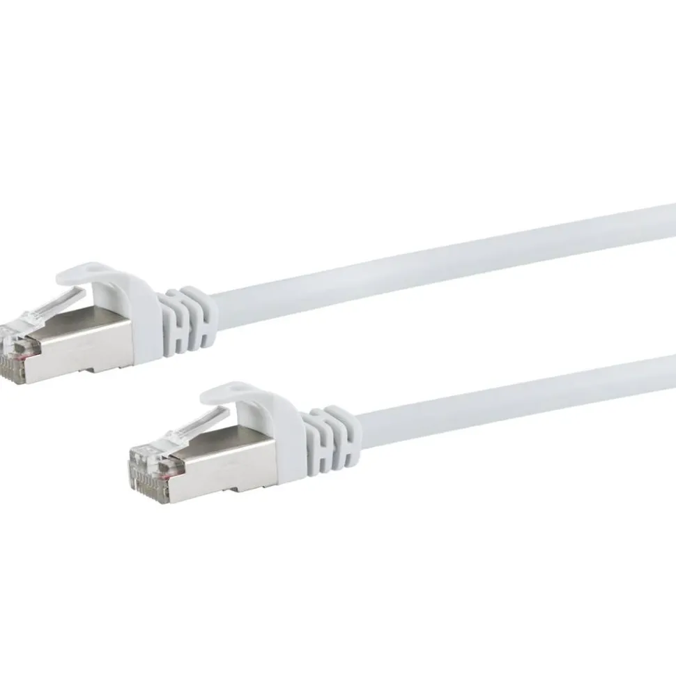 SF/UTP-Netzwerkkabel CAT 6 weiß, 30 m