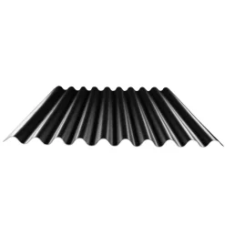 Shelltec-Wellplatte 'Sinus 95/34' schwarz 200 x 95 x 0,4 cm