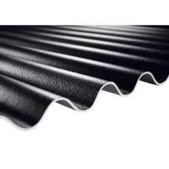 Shelltec-Wellplatte 'Sinus 95/34' schwarz 200 x 95 x 0,4 cm