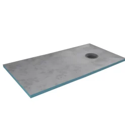 Showerboard grau 90 x 160 x 4 cm