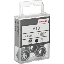 Sicherungsmuttern M10 Edelstahl A4 4 Stück