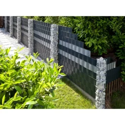 Sichtschutzstreifen 'A1' anthrazit 19 x 3500 cm Dreierpack