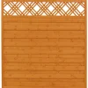 Sichtschutzzaun 'Licata' Kiefernholz pinienfarben 180 x 180 x 4,2 cm