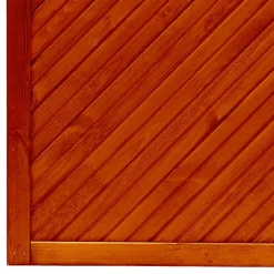 Sichtschutzzaun 'Toulon' mit Bogen 180 x 180/195 cm teak