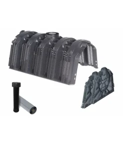 Sicker-Tunnel Versickerungsset schwarz 2400 l, 9,6 m