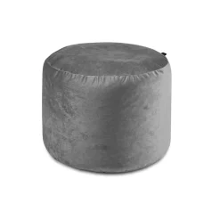 Sitzhocker dunkelgrau rund Ø 30 x 40 cm