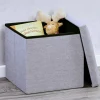Sitzhocker grau 38 x 38 x 38 cm